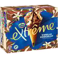 Extrême 6 cônes vanille chocolat 444g