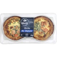 Crf le marché quiche au saumon 2x140g