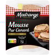 Madrange mousse pur canard origine France 150g