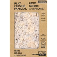 Risotto champignons et parmesan crème fraîche, oignons 700g