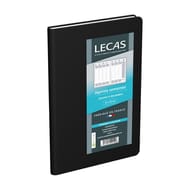 Lecas agenda classique 10x15 1 semaine sur 2 pages 2024 noir français