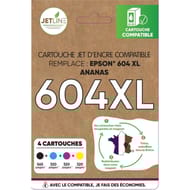 Jetline cartouche d encre E-604 PACK XL ANANAS