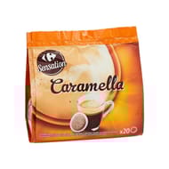 Carrefour sensation café dosette saveur caramel x20 - 140g