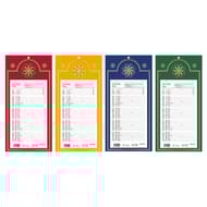 Lecas calendrier mensuel long classic 20x38 1 mois par page 2024 assorti