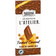 Nestlé les recettes de l'atelier tablette chocolat lait fondant caramel 130g