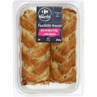 Crf feuilleté tresse jambon emmental 2x100g