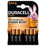 Duracell piles plus AAA X6