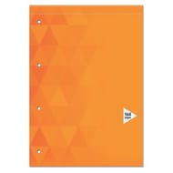Carrefour bloc note perforé 22,5x29.7 cm 160 pages grands carreaux