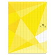 Carrefour cahier agrafe 240x320 96 pages 90 grammes seyes polypro jaune