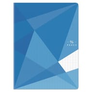 Carrefour cahier agrafe 240x320 96 pages 90 grammes polypro bleu
