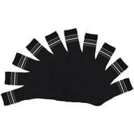 10 paires de mi chaussettes de tennis homme INFLUX BASIC NOIR T43\46