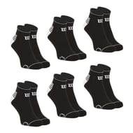 6 paires de socquettes sport invisibles bouclette Wilson 2020 NOIR T43\46