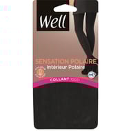 Collant allure d'hiver sensation polaire 100D Well NOIR EBENE T1\2