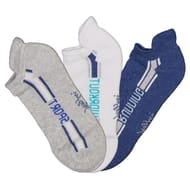 3 paires de socquettes invisibles fantaisies sport semelle bouclette homme Influx BLANC/GRIS/BLEU T39\42