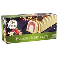 Carrefour extra bûche pistache fruits rouges 546g