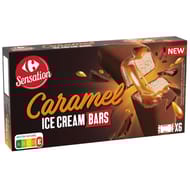 Carrefour sensation barre caramel glacée 6 x 42g