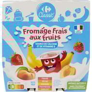 Carrefour classic fromage frais aux fruits 18x50g