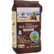 Carrefour extra pâtes fusilli blé complet - 500g