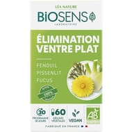 Biosens élmination ventre plat bio 60 gélules