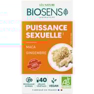 Biosens complément alimentaire puissance sexuelle bio x40 -17g
