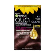 Garnier olia glow coloration permanente 6.12 châtain très clair cendré lumineux