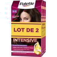 Palette coloration permanente 5.11 châtain clair cendré lot de 2
