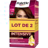Palette coloration permanente 650 châtain acajou lot de 2