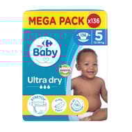 Carrefour baby couches taille 5 12-20 kg x136