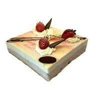 Bavarois vanille fraise 6-8 parts
