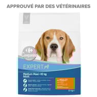 Carrefour expert croquettes pour chien adulte medium/maxi au poulet-8kg