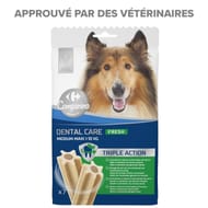 Carrefour companino récompense pour chien sticks dental care fresh - 180g