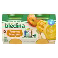 Bledina pots fruits pommes mangues 4x130g dès 6 mois