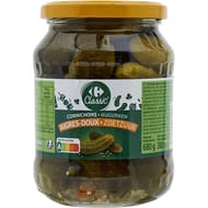 Carrefour classic' cornichons aigres-doux 380g