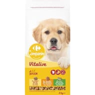 Carrefour companino croquettes pour chien junior au poulet et légumes 2kg