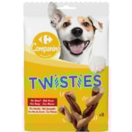 Carrefour companino récompense pour chien sticks boeuf volaille x8 - 140g
