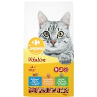Carrefour companino croquettes chat adulte poisson carottes et pois 4kg