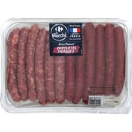 Assortiment 6 chipolatas/ 6 merguez 660g Carrefour le marché