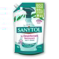 Sanytol recharge désinfectant nettoyant multi-usages eucalyptus 1l