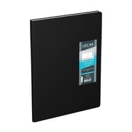 Lecas agenda classique 21x27 1 semaine sur 2 pages 2024 noir français