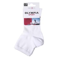 2 paires de socquettes R'MAX sport homme Olympia BLANC DD7 T43\46