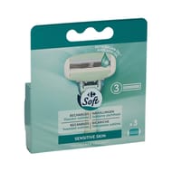 Carrefour soft lames de rasoir recharge sensitive skin x3