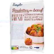 Simpl Boulettes au boeuf vbf 15% mg 900g