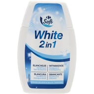 Carrefour soft dentifrice blancheur 2 en 1 100ml