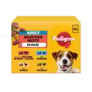 Pedigree pâtée pour chien 4 variétés en gelée 12x100g