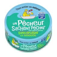 Un pêcheur sachant pêcher 1/3 thon entier pêche responsable au naturel 185g