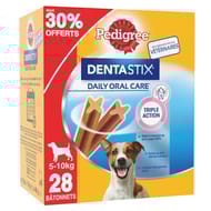 Pedigree dentastix batonnets hygiene bucco-dentaire pour petit chien 440g