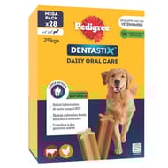 Pedigree dentastix pour chien (25kg et +) bâtonnets au poulet 1,08kg