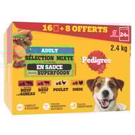Pedigree sachets fraicheur en sauce pour chien 2400g