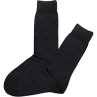 Paire de mi chaussettes fantaisies homme fil d'Ecosse NOIR T39\42