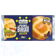 Brioche Pasquier 4 pains burger le brioché 235g